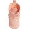 imageGerber Baby Fleece Lined Wrap Fasten Non Skid Soft Slipper BootiesPink Heart