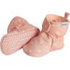 imageGerber Baby Fleece Lined Wrap Fasten Non Skid Soft Slipper BootiesPink Heart