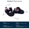 imageGerber Baby Girls Newborn Infant Girls Ballet Crib ShoeBlack Bow