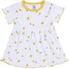 imageGerber Baby Girls Toddler 2Pack Short Sleeve Cotton DressesYellow Floral