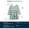imageGerber Baby Girls Toddler Buttery Soft Long Sleeve Twirl Dress with Viscose Made from EucalyptusSpruce