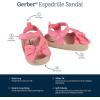 imageGerber BabyGirls Espadrille Sandal Crib ShoeCoral Pink