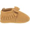 imageGerber BabyGirls Moccasins Crib Shoes Newborn Infant Neutral BoysTaupe Fringe