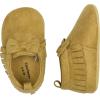 imageGerber BabyGirls Moccasins Crib Shoes Newborn Infant Neutral BoysTaupe Fringe