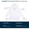 imageGerber Girls Toddler Hooded Kangaroo Pocket Terry Cover UpWhite