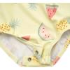 imageGerber Girls Toddler Long Sleeve One Piece Rashguard SwimsuitYellow Fruit