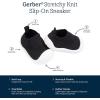 imageGerber Kids Baby Toddler Boy and Girl Stretchy Knit SlipOn SneakerBlack