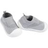 imageGerber Kids Baby Toddler Boy and Girl Stretchy Knit SlipOn SneakerGrey