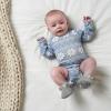 imageGerber UnisexBaby Fleece Lined Non Skid Soft Slipper Booties with EarsGrey Ears