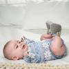 imageGerber UnisexBaby Fleece Lined Non Skid Soft Slipper Booties with EarsGrey Ears