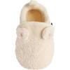 imageGerber UnisexBaby Fleece Lined Non Skid Soft Slipper Booties with EarsIvory Ears