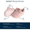 imageGerber UnisexBaby Fleece Lined Non Skid Soft Slipper Booties with EarsPink Ears