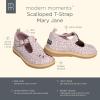 imageModern Moments by Gerber Toddler Girls TStrap Mary Jane FlatLight Lilac Floral