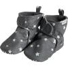 imageGerber Baby Fleece Lined Wrap Fasten Non Skid Soft Slipper BootiesGrey Star