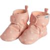 imageGerber Baby Fleece Lined Wrap Fasten Non Skid Soft Slipper BootiesPink Heart