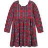 imageGerber Baby Girls Toddler Buttery Soft Long Sleeve Twirl Dress with Viscose Made from EucalyptusPlaid About You