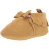 imageGerber BabyGirls Moccasins Crib Shoes Newborn Infant Neutral BoysTaupe Fringe