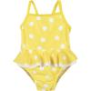 Yellow White Polka Dot