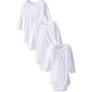 imageGerber Baby 3Pack Long Sleeve Onesies Bodysuit3pack White
