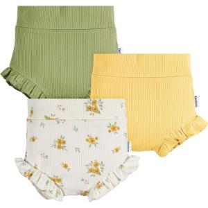 imageGerber Baby Girls 3Pack Bubble ShortsYellow