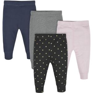 imageGerber Baby Girls MultiPack Active Pants SetHearts