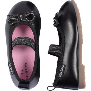 imageGerber BabyGirls Toddler Ballet Flat Crib ShoeBlack