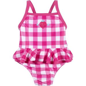 imageGerber Girls OnePiece SwimsuitPink Gingham Strawberry