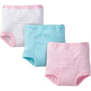 imageGerber Little Girls 3Pack Training Pant  HeartsPink Leopard