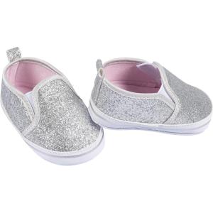 imageGerber UnisexBaby Newborn Infant Toddler Boy and Girl Slipon Sneaker Crib ShoeSilver Glitter