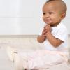 imageGerber Baby Girls 4Pack Microfleece PantsPink Gingham