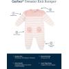 imageGerber Baby Girls Sweater Knit Romper JumpsuitPink Bear