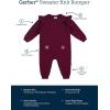 imageGerber Baby Girls Sweater Knit Romper JumpsuitPurple Flowers