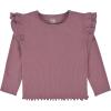 imageGerber Baby Girls Toddler 2Pack Double Ruffle Long Sleeve TopsPink  Purple
