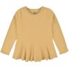 imageGerber Baby Girls Toddler 2Pack Peplum Waist TopsMustard Floral