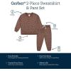 imageGerber Baby Girls Toddler 2piece Fleece Sweatshirt and Jogger SetBrown Leopard