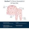imageGerber Baby Girls Toddler 2piece Fleece Sweatshirt and Jogger SetOrange Foliage