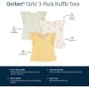 imageGerber Baby Girls Toddler 3Pack Short Sleeve TeesLove Nature