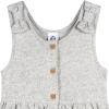 imageGerber Baby Girls Toddler Sleeveless Romper JumpsuitLight Grey Heather