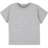 imageGerber Baby Toddler 5Pack Solid Short Sleeve TShirts Jersey 160 GSMHeather Grey