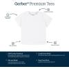 imageGerber Baby Toddler 5Pack Solid Short Sleeve TShirts Jersey 160 GSMMauve Pink