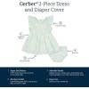 imageGerber babygirls 2 Piece Dress and Diaper Cover SetDaisies