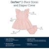 imageGerber babygirls 2 Piece Dress and Diaper Cover SetGingham
