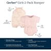 imageGerber babygirls Sleeveless and Short Sleeve Romper SetShells