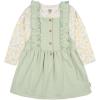 imageGerber babygirls Toddler 2 Piece Overall Dress SetToddler Green Floral