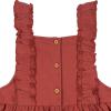 imageGerber babygirls Toddler 2 Piece Overall Dress SetToddler Orange Leaves