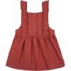 imageGerber babygirls Toddler 2 Piece Overall Dress SetToddler Orange Leaves