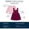 imageGerber babygirls Toddler 2 Piece Overall Dress SetToddler Purple Floral