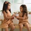 imageGerber babygirls Toddler 2pack Sleeveless Romper JumpsuitRust Floral