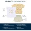 imageGerber babygirls Toddler Girls Shirt and Shorts SetYellow Lemons