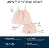 imageGerber babygirls Toddler Sleeveless Tank Top and Shorts SetBlush
